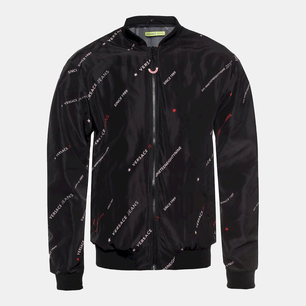 Versace Blusão Jackets C1gtb94a Blk Multi Preto Multicolor Shot2