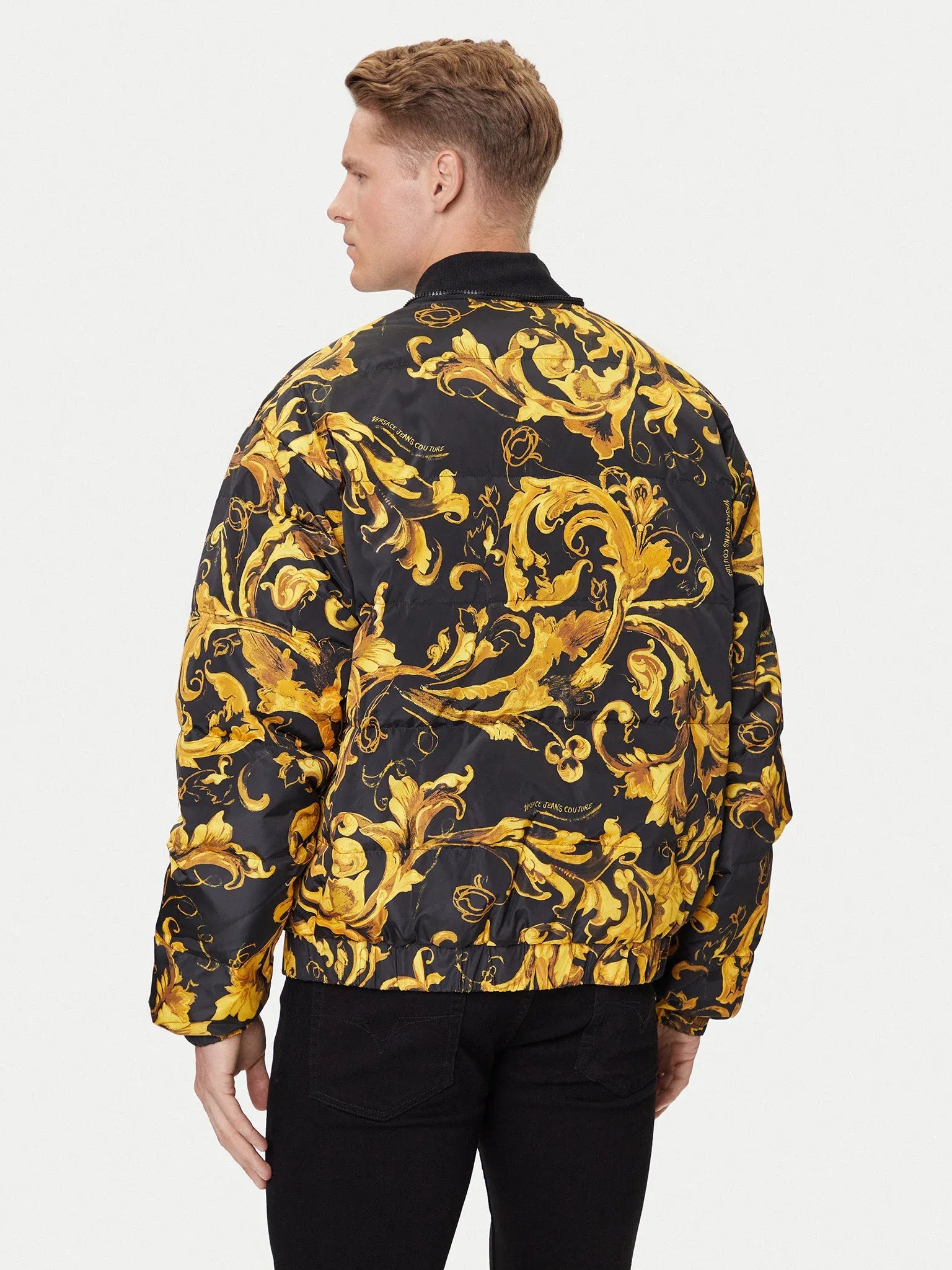 Versace Blusao Jackets 79gaud16 Blk Gold Preto Ouro_shot4