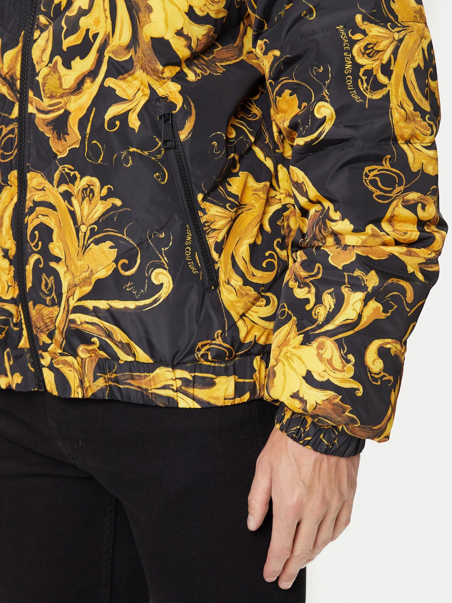 Versace Blusao Jackets 79gaud16 Blk Gold Preto Ouro_shot6