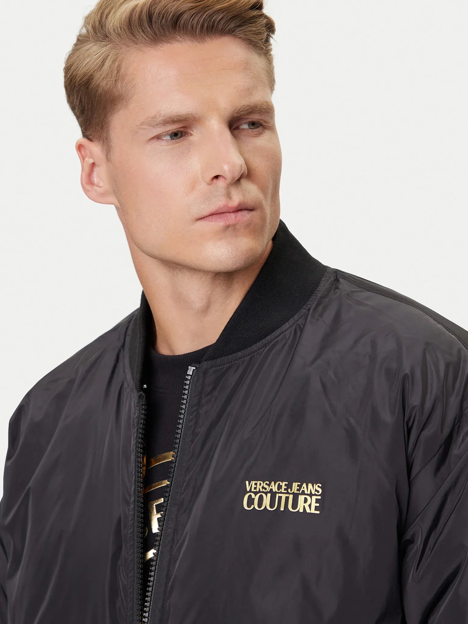Versace Blusao Jackets 79gaud16 Blk Gold Preto Ouro_shot8