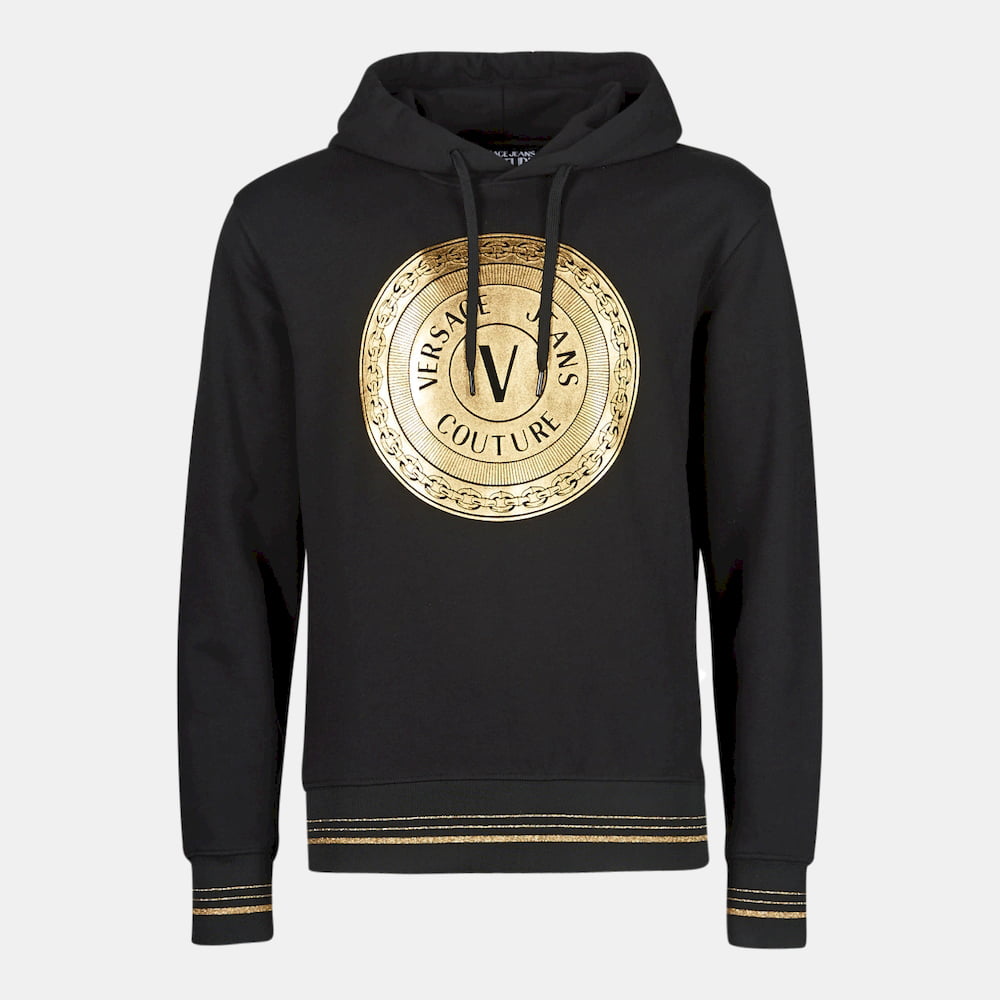 Versace Camisola Hoodie B7gwa7tx Blk Gold Preto Ouro Shot2