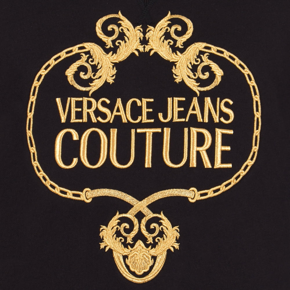 Versace Camisola Sweat B7gva7tf Blk Gold Preto Ouro Shot7