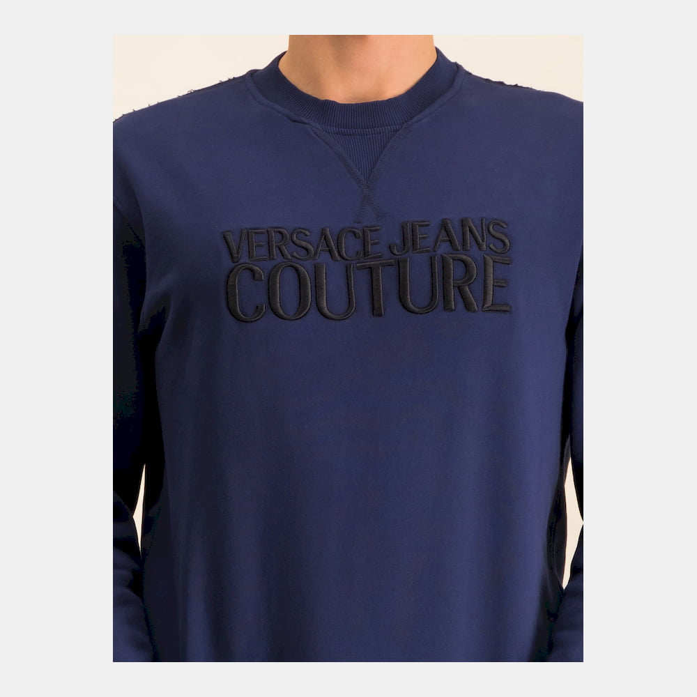 Versace Camisola Sweat B7gva7tg Navy Black Navy Preto Shot4