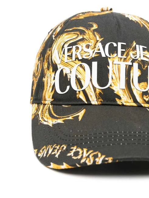 Versace Cap Hat 77gazk10 Blk Gold Preto Ouro_shot1