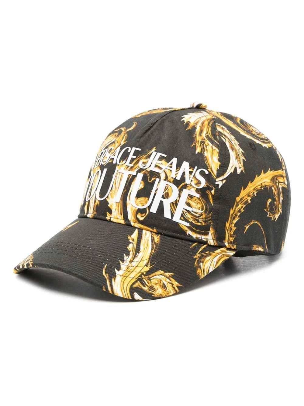 Cap Versace Preto E Ouro