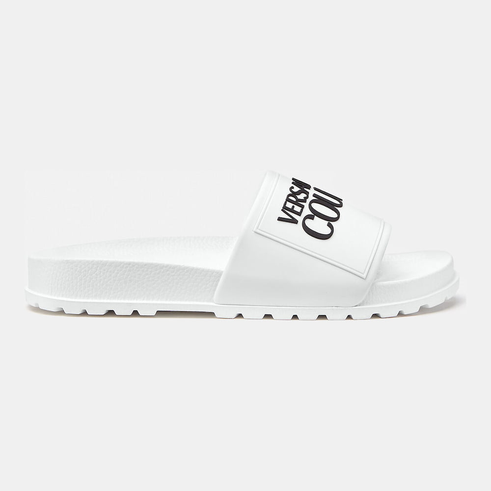 Versace Chinelos Slippers 71ya3sq2 White Branco Shot11