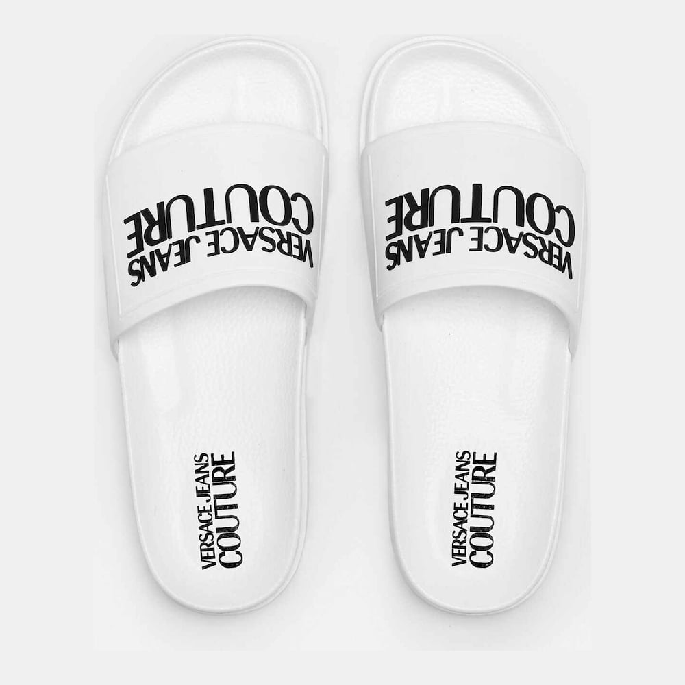 Versace Chinelos Slippers 71ya3sq2 White Branco Shot15