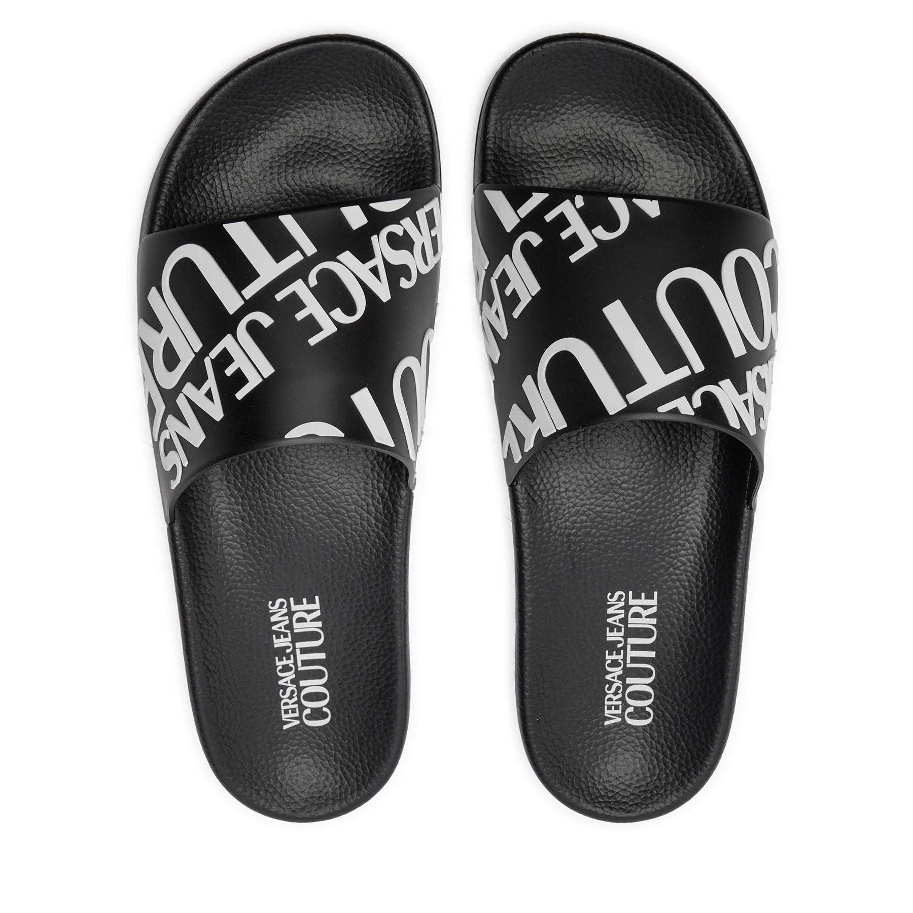 Versace Chinelos Slippers 75ya3sq1 Black Preto_shot4