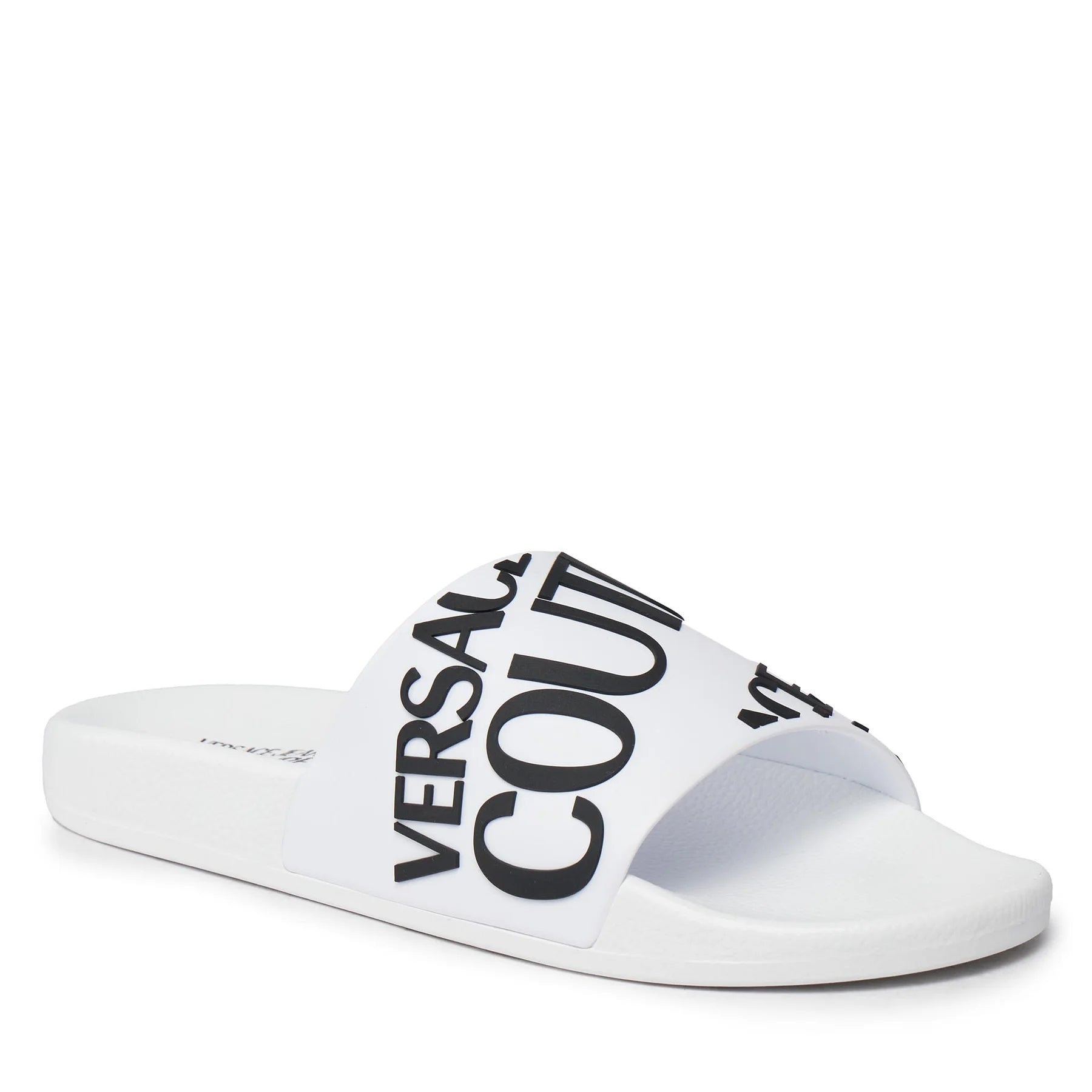 Versace Chinelos Slippers 75ya3sq1 White Branco_shot1