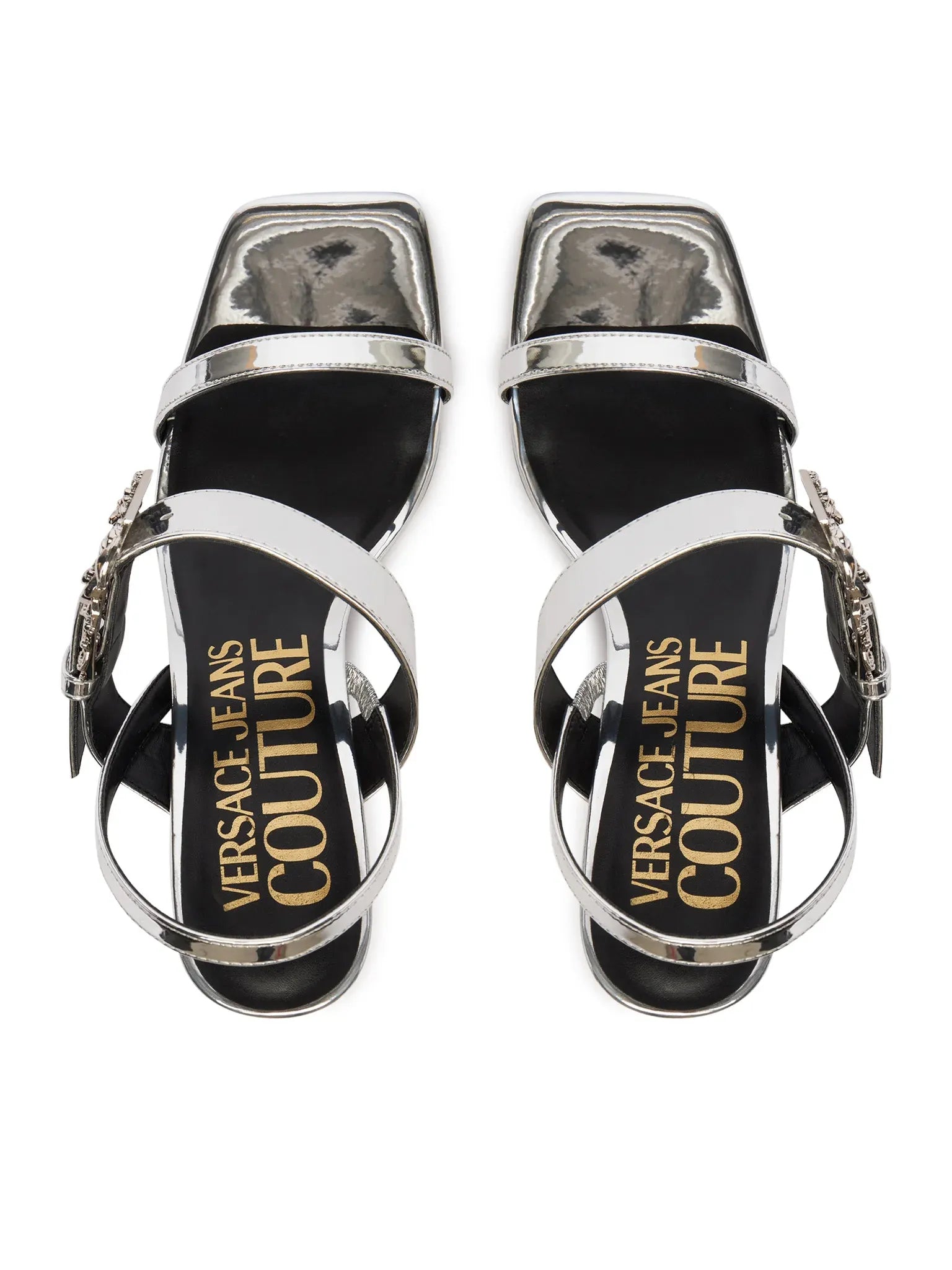 Versace Sandalias Sandals 80va3s71 Silver Prata_shot5