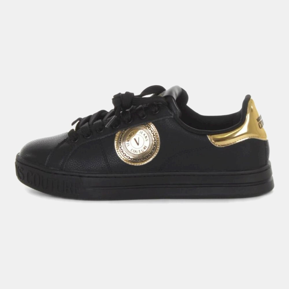 Versace Sapatilhas Sneakers Shoes 71ya3sk1 Black Preto Shot2