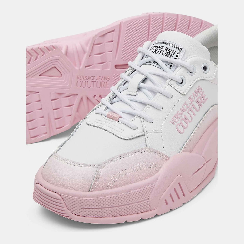 Versace Sapatilhas Sneakers Shoes 72va3sf4 Whi Pink Branco Rosa Shot6