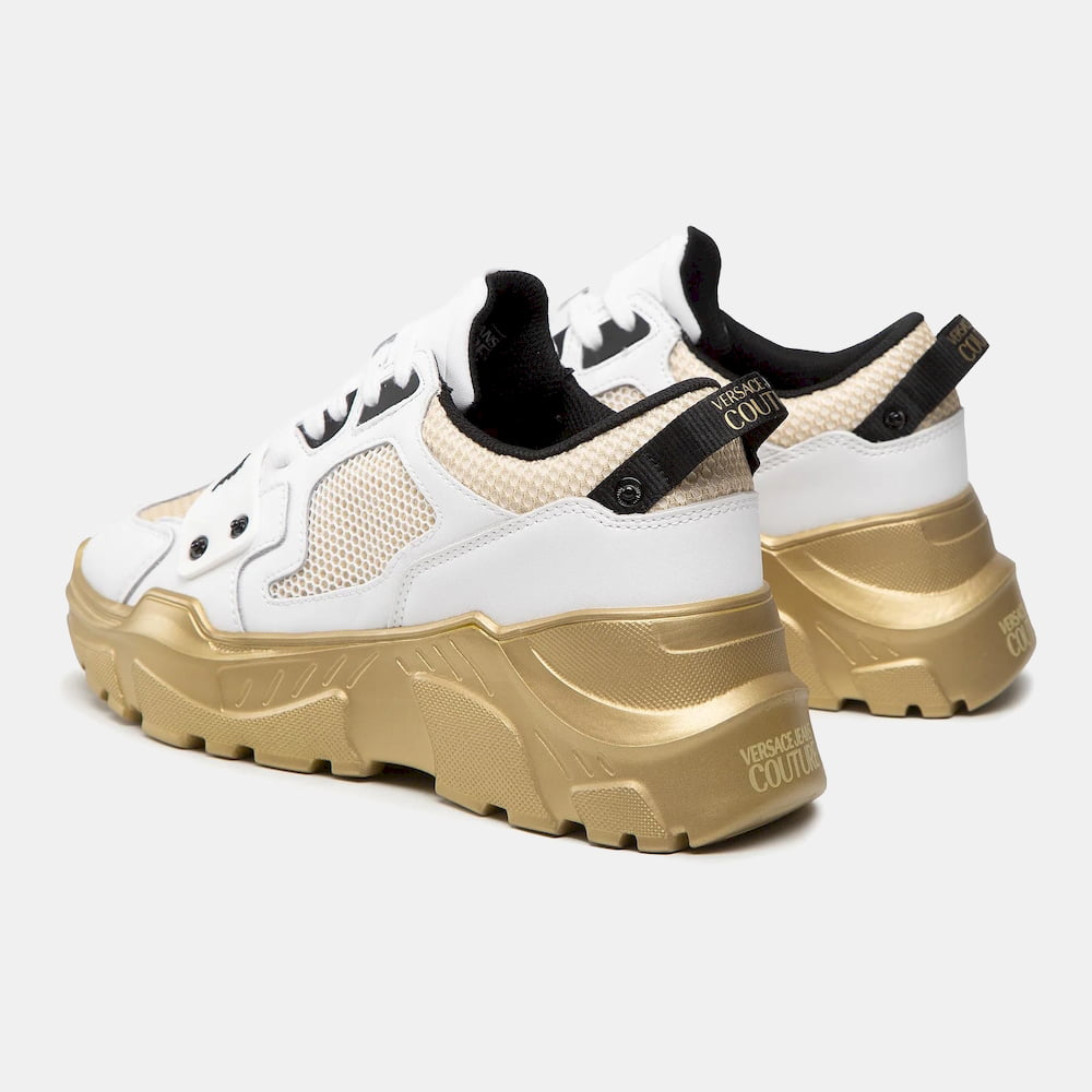Versace Sapatilhas Sneakers Shoes 73ya3sc4 Whi Gold Branco Dourado Shot2