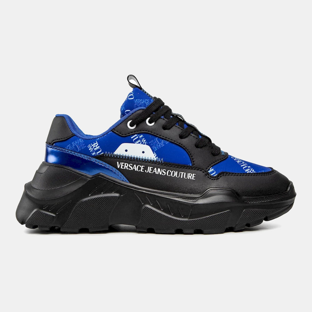 Versace Sapatilhas Sneakers Shoes 73ya3sca Blue Black Azul Preto Shot1