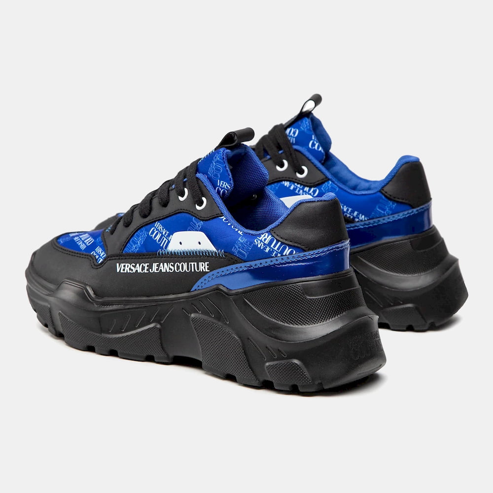 Versace Sapatilhas Sneakers Shoes 73ya3sca Blue Black Azul Preto Shot2