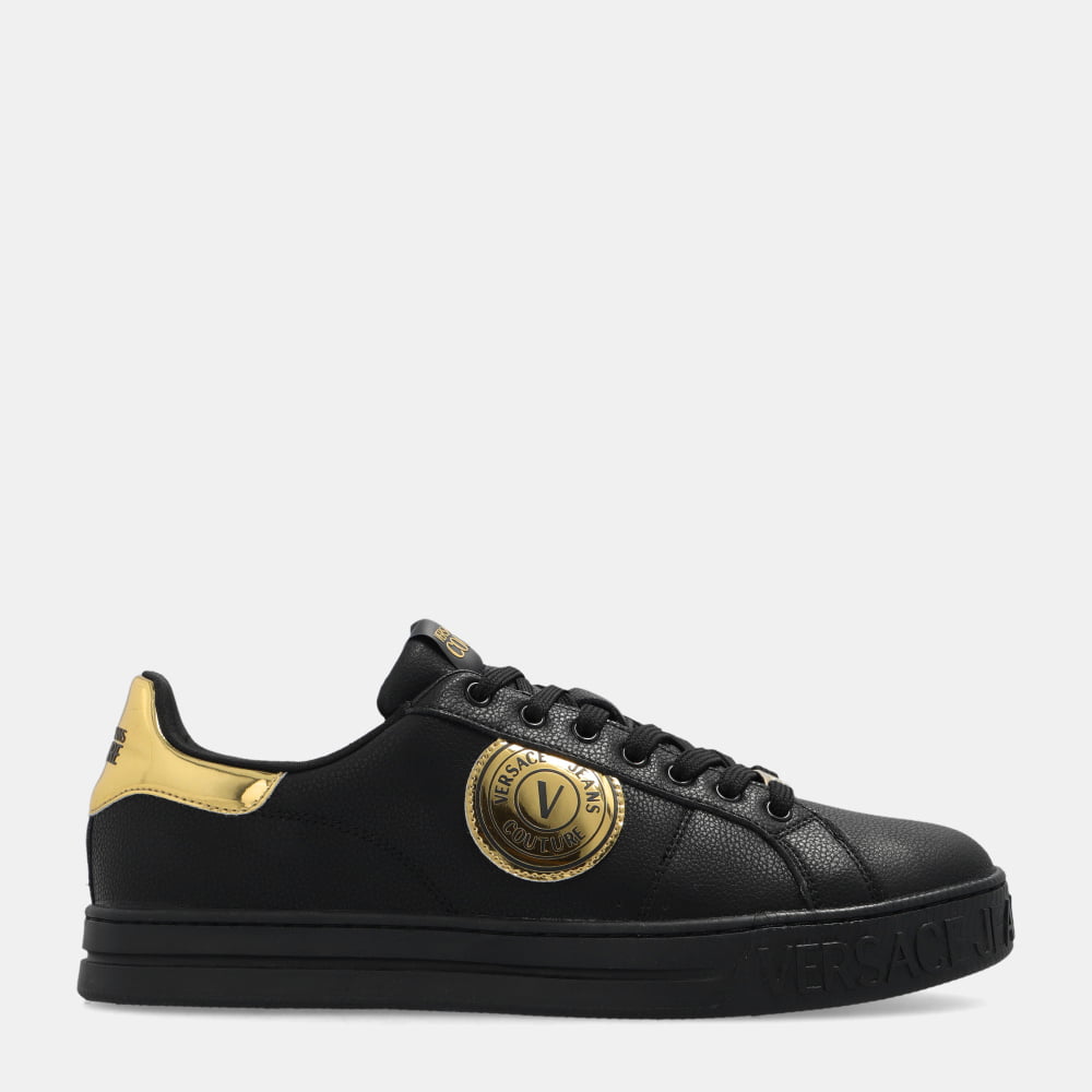 Versace Sapatilhas Sneakers Shoes 73ya3sk1 Blk Gold Preto Ouro Shot1