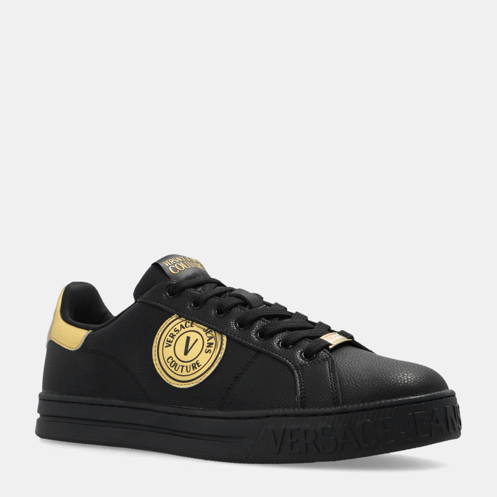 Versace Sapatilhas Sneakers Shoes 73ya3sk1 Blk Gold Preto Ouro Shot7