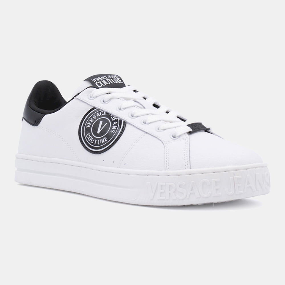 Versace Sapatilhas Sneakers Shoes 73ya3sk1 White Blk Branco Preto Shot4