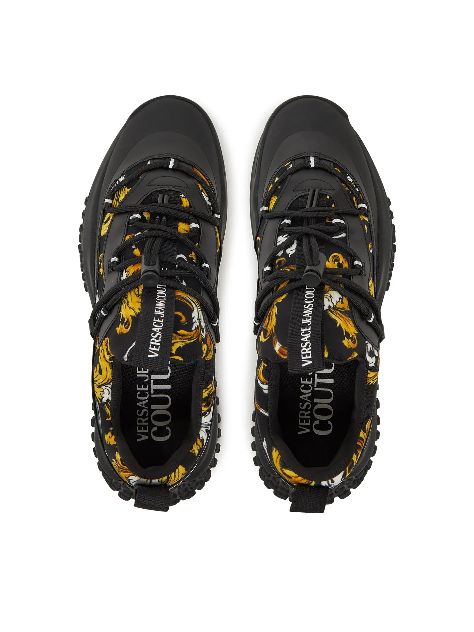 Versace Sapatilhas Sneakers Shoes 78ya3sn2 Blk Gold Preto Ouro_shot5