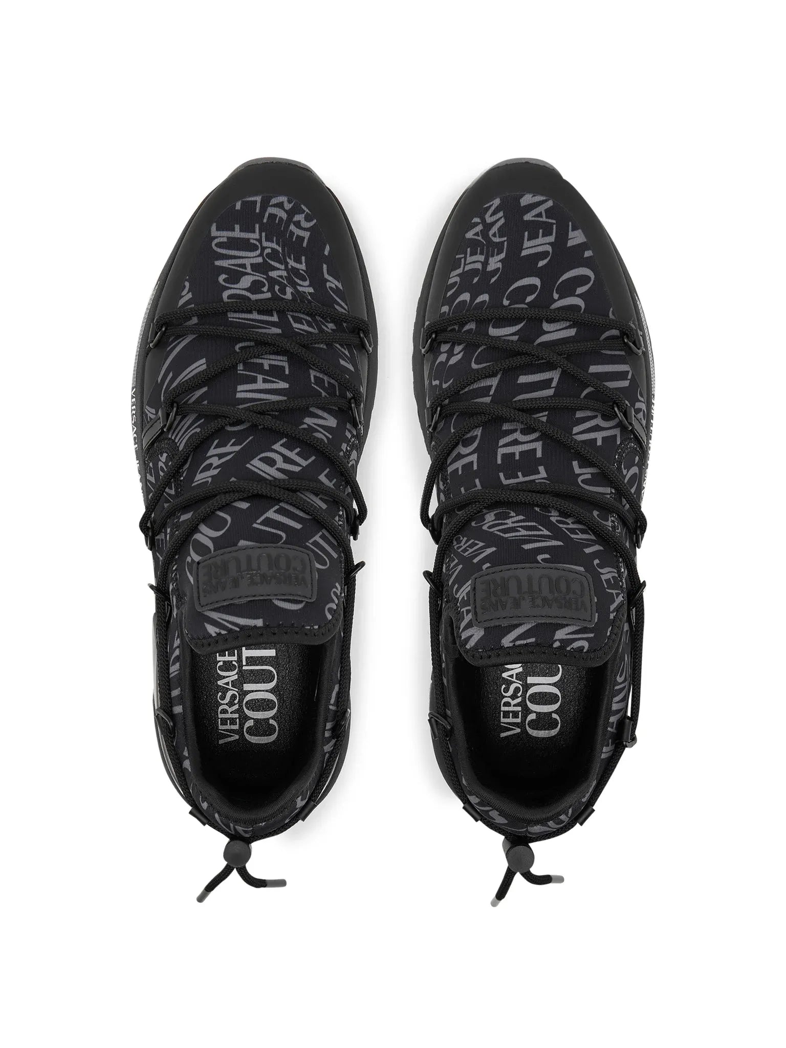 Versace Sapatilhas Sneakers Shoes 79ya3sa6 Blk Gry Preto Cinza_shot5