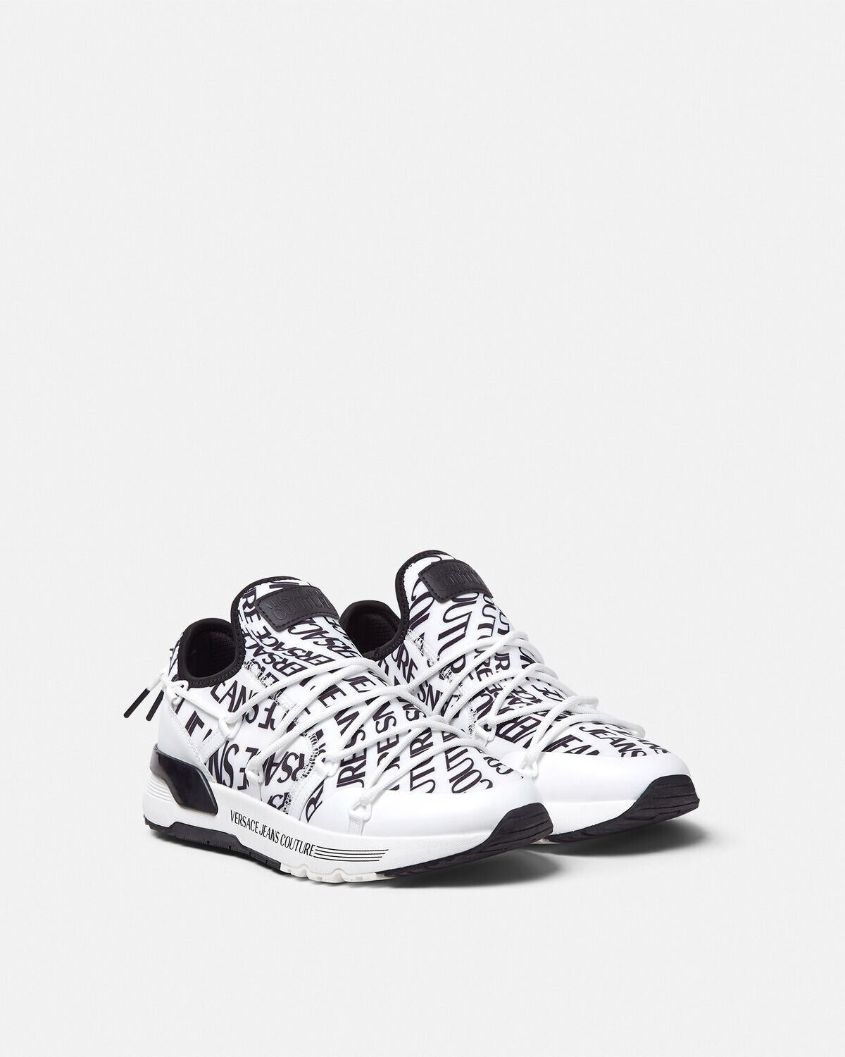 Versace Sapatilhas Sneakers Shoes 79ya3sa6 Whi Black Branco Preto_shot4