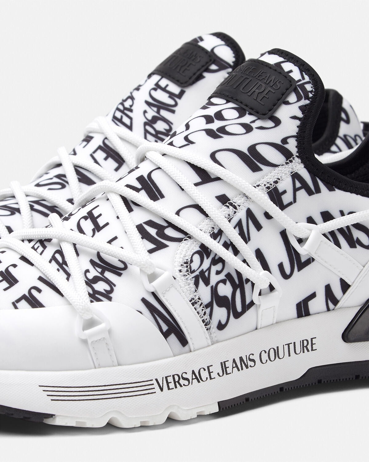 Versace Sapatilhas Sneakers Shoes 79ya3sa6 Whi Black Branco Preto_shot6