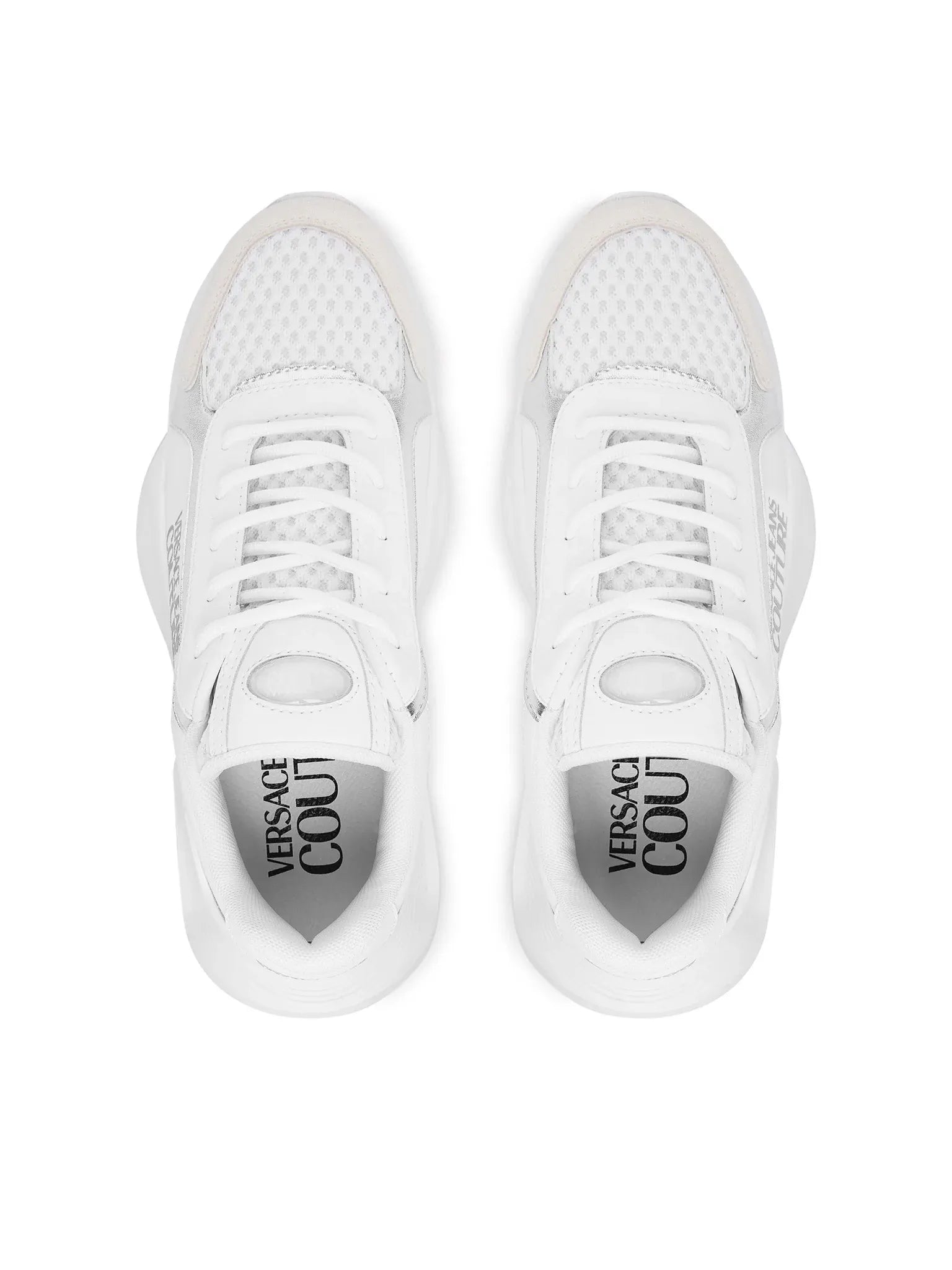 Versace Sapatilhas Sneakers Shoes 80va3su3 Whi Silver Branco Prateado_shot6