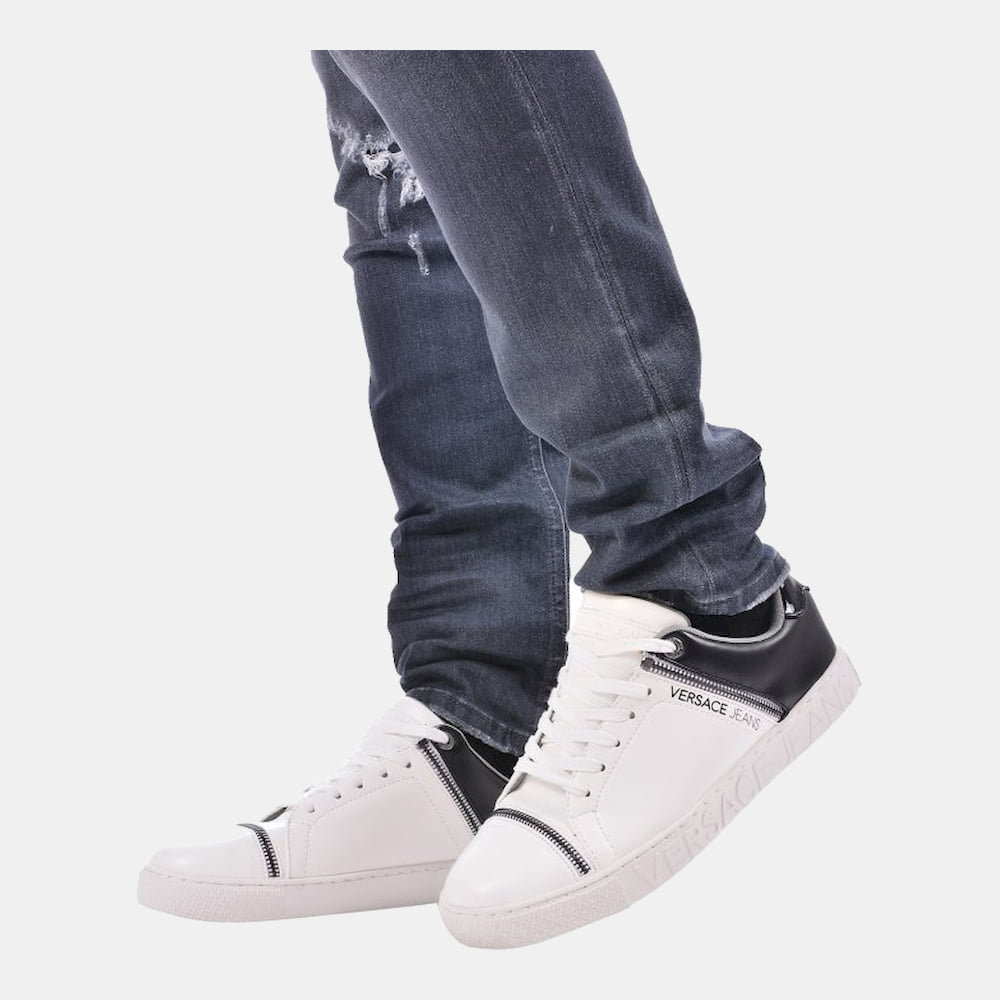 Versace Sapatilhas Sneakers Shoes E0gpbse2 Whi Black Branco Preto Shot2