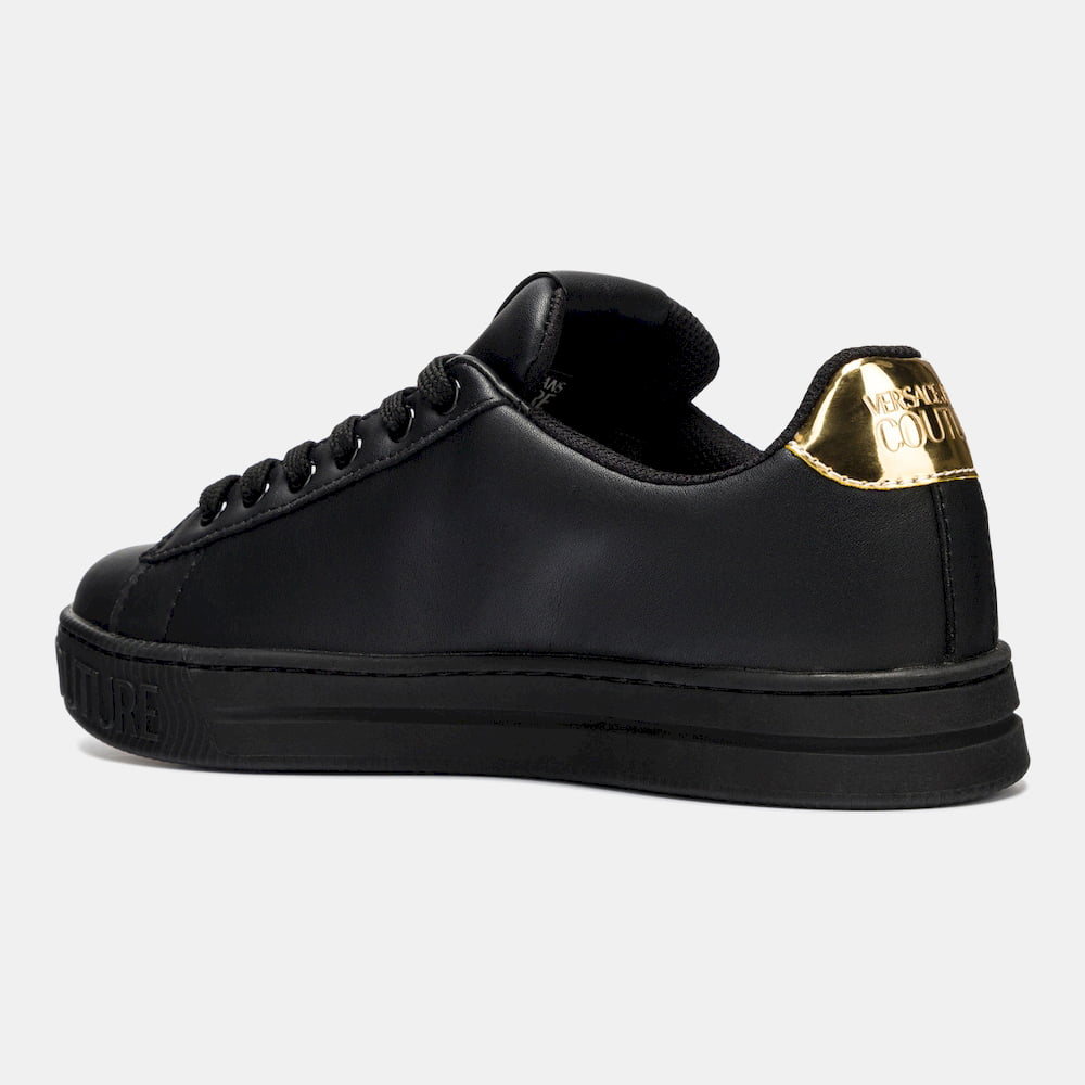 Versace Sapatilhas Sneakers Shoes E0vwask6 Blk Gold Preto Ouro Shot6