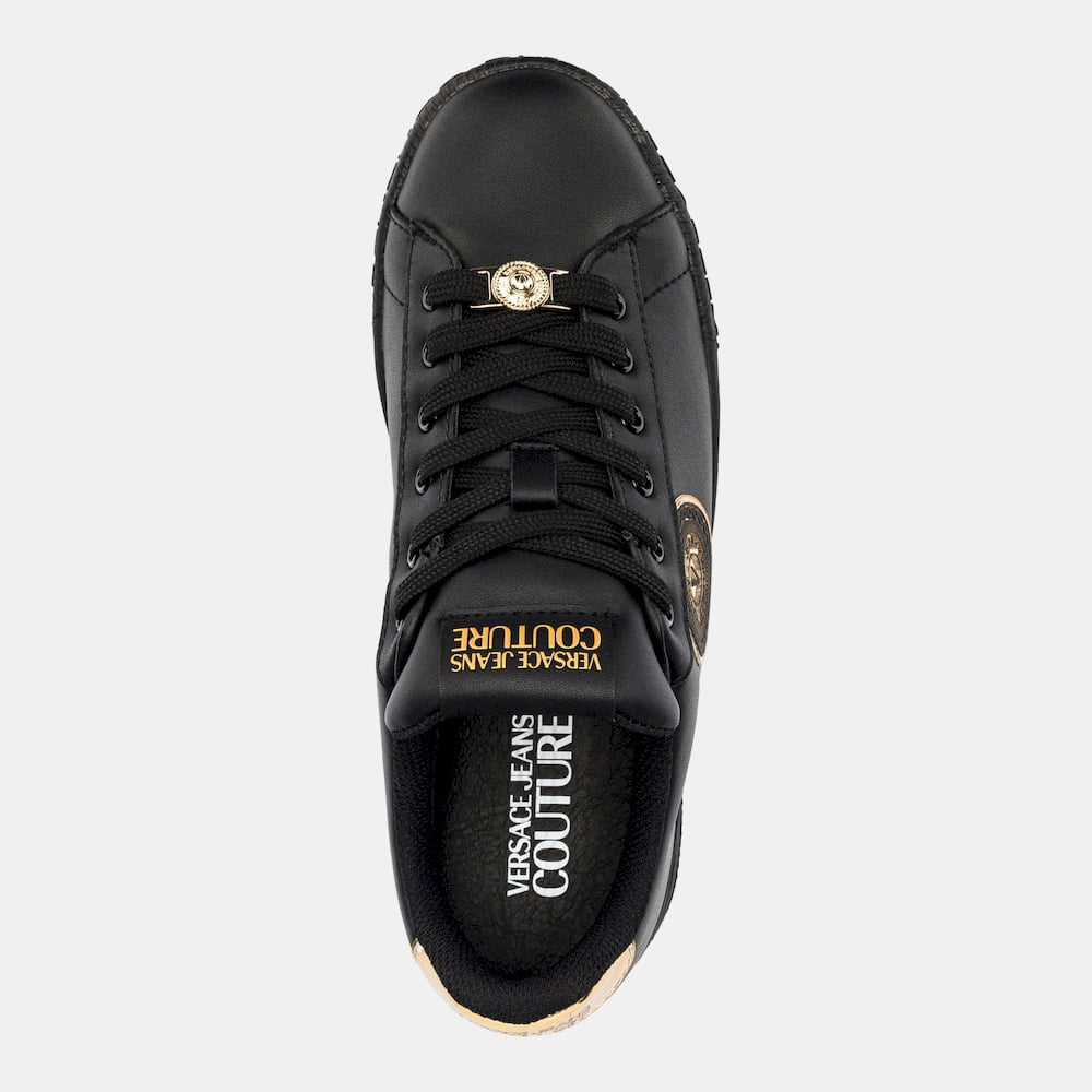 Versace Sapatilhas Sneakers Shoes E0vwask6 Blk Gold Preto Ouro Shot8