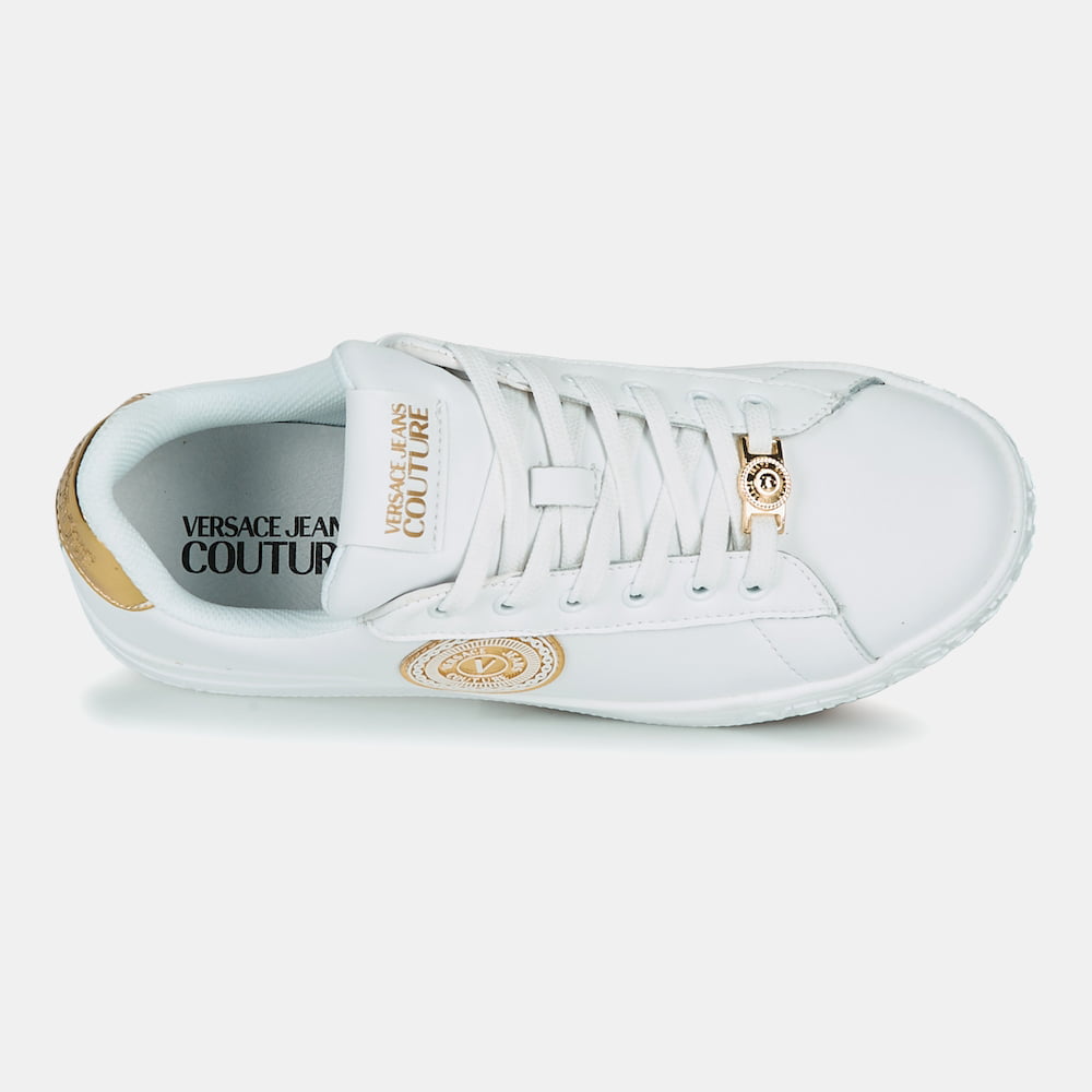 Versace Sapatilhas Sneakers Shoes E0vwask6 Whi Gold Branco Dourado Shot12