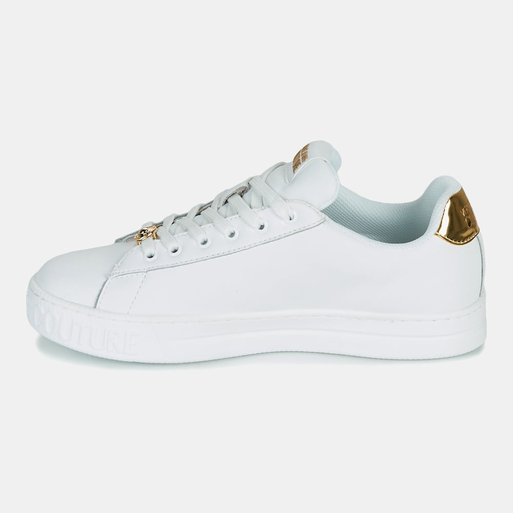 Versace Sapatilhas Sneakers Shoes E0vwask6 Whi Gold Branco Dourado Shot8