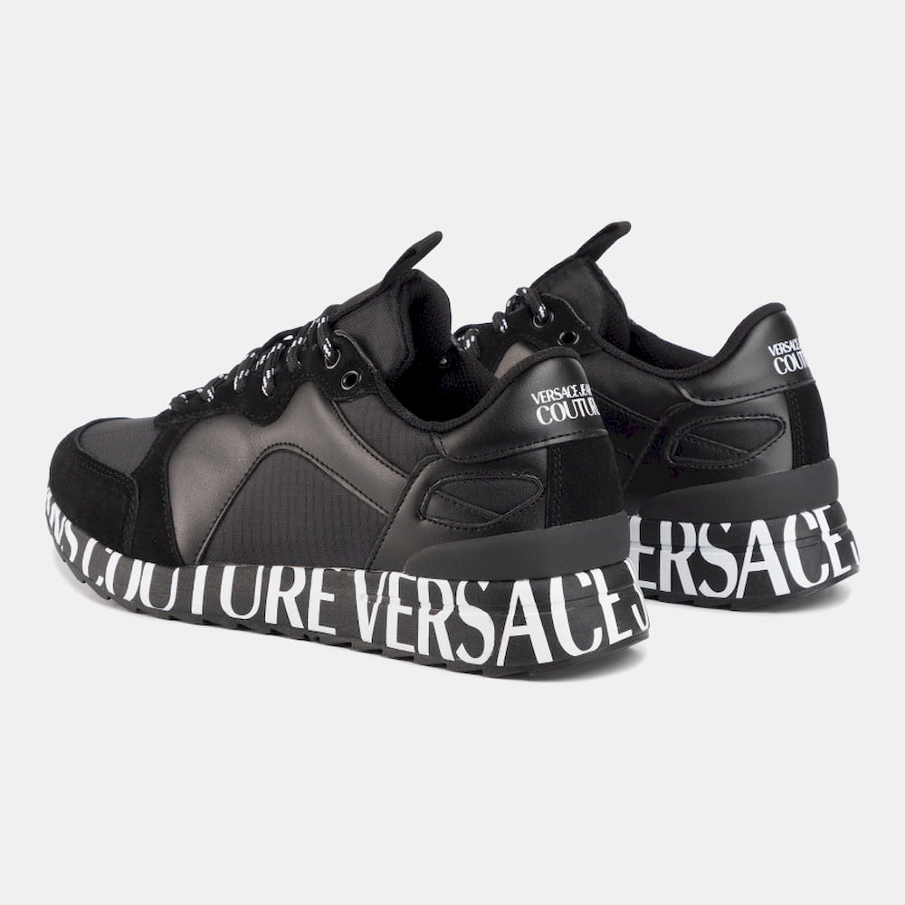 Versace Sapatilhas Sneakers Shoes E0yubsn1 Black Preto Shot6