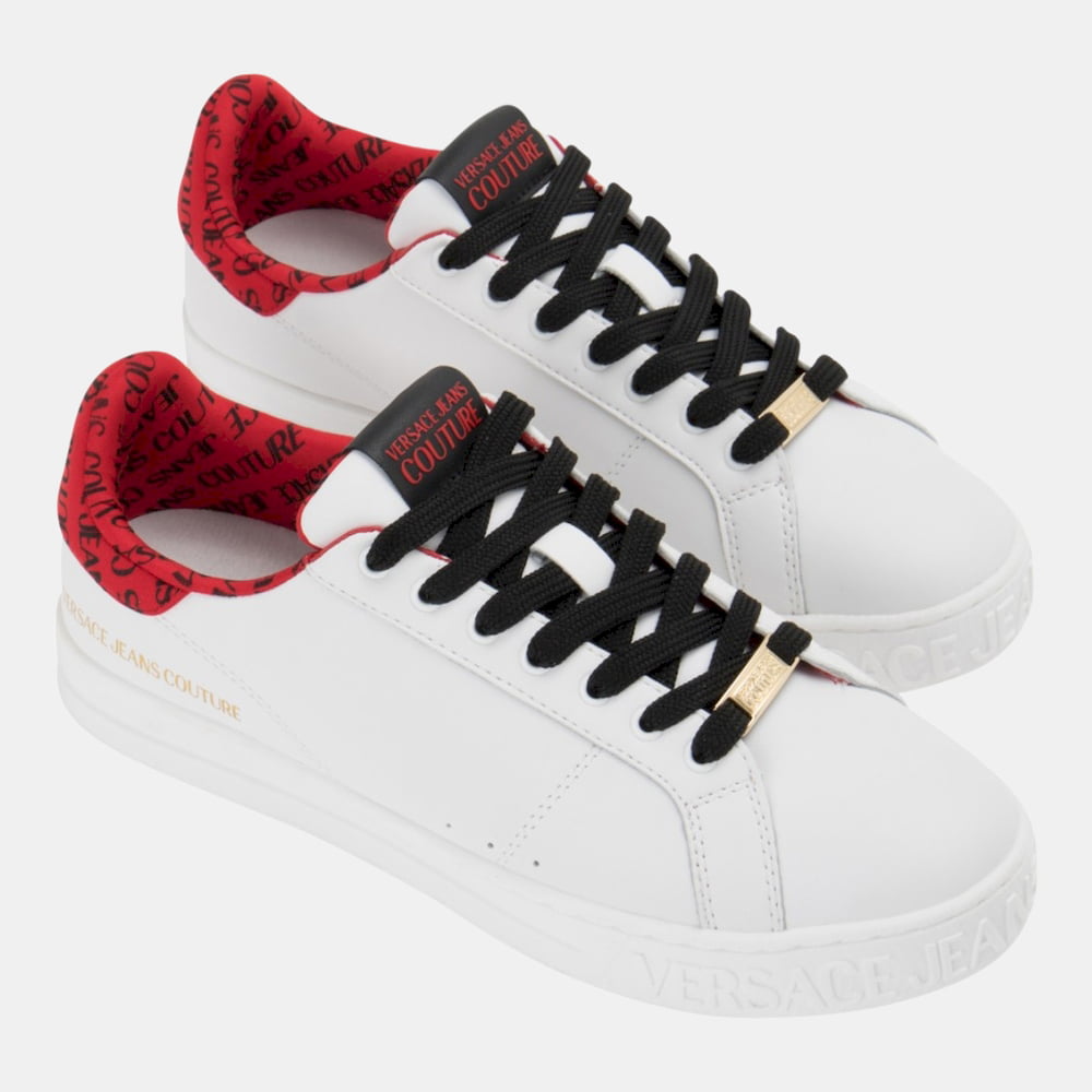 Versace Sapatilhas Sneakers Shoes E0ywask3 White Red Branco Vermelho Shot14