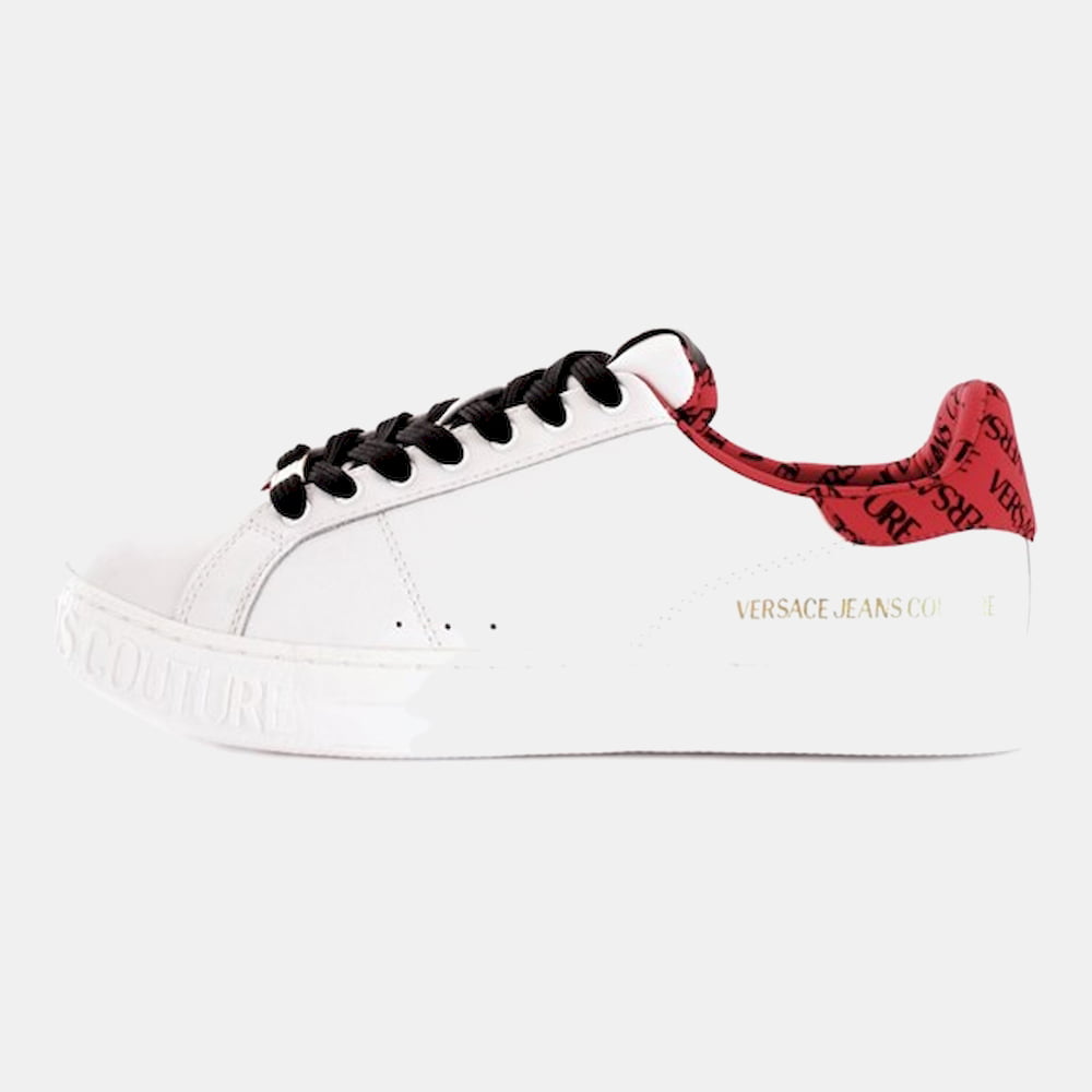 Versace Sapatilhas Sneakers Shoes E0ywask3 White Red Branco Vermelho Shot2