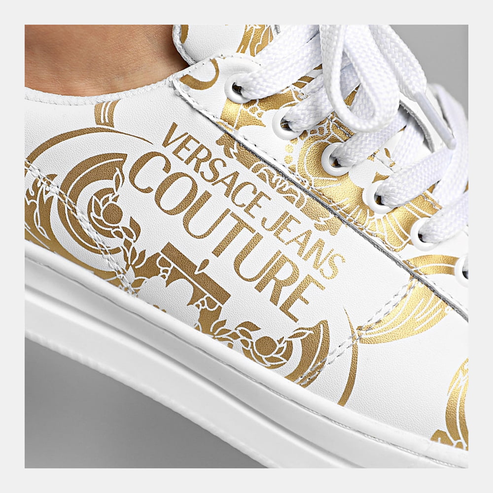 Versace Sapatilhas Sneakers Shoes E0ywask9 Whi Gold Branco Dourado Shot11