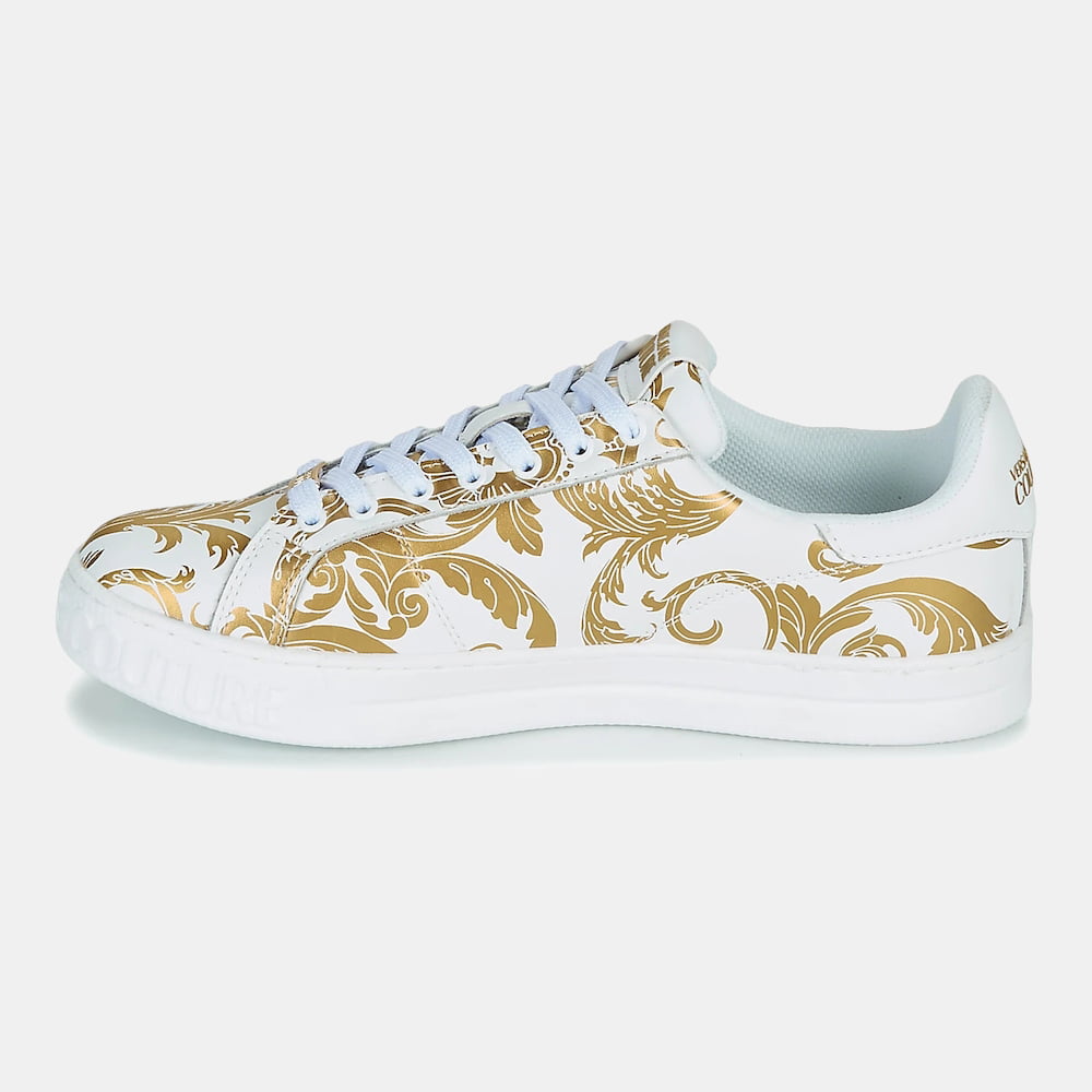 Versace Sapatilhas Sneakers Shoes E0ywask9 Whi Gold Branco Dourado Shot4