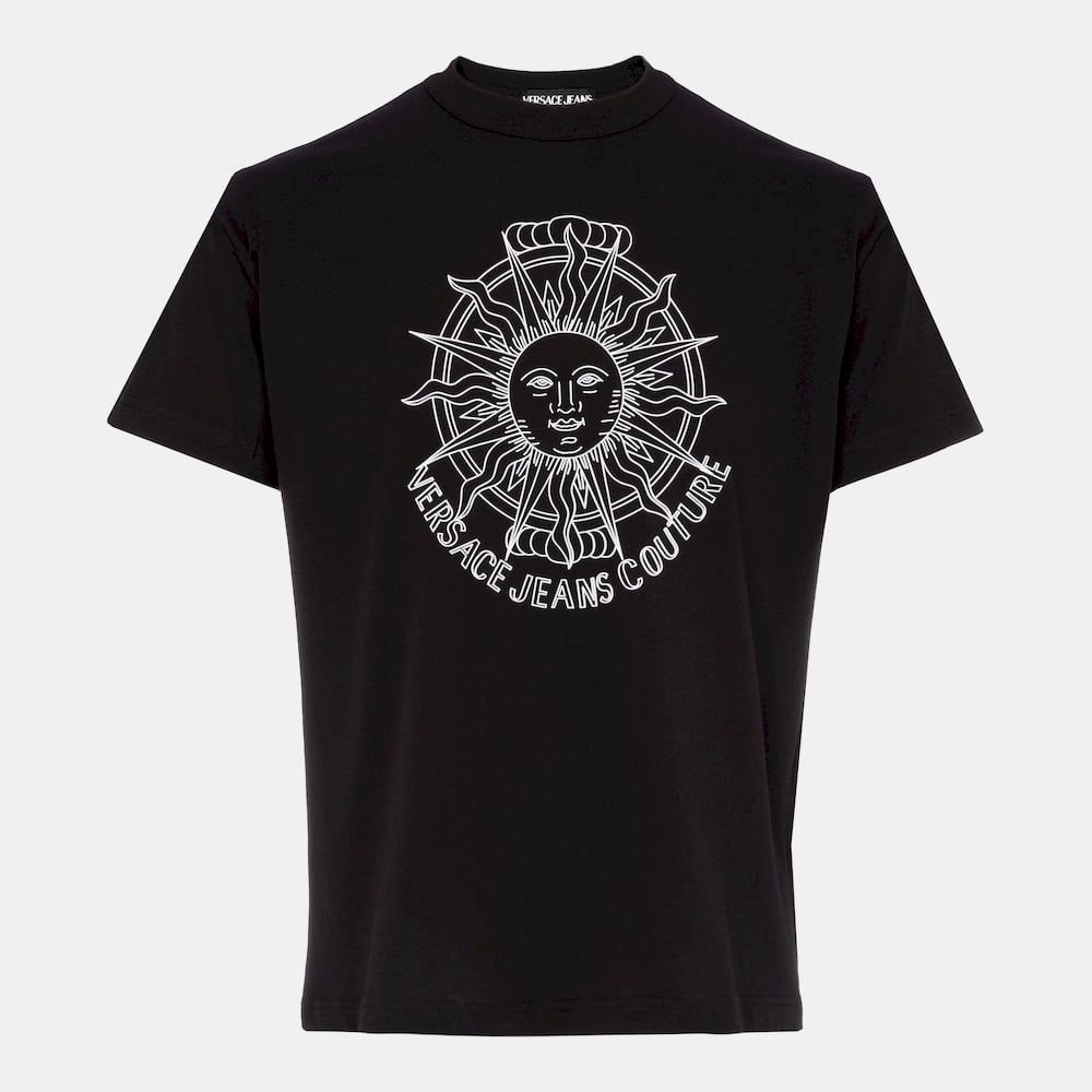 Versace T Shirt 72gaht11 Black Preto Shot4