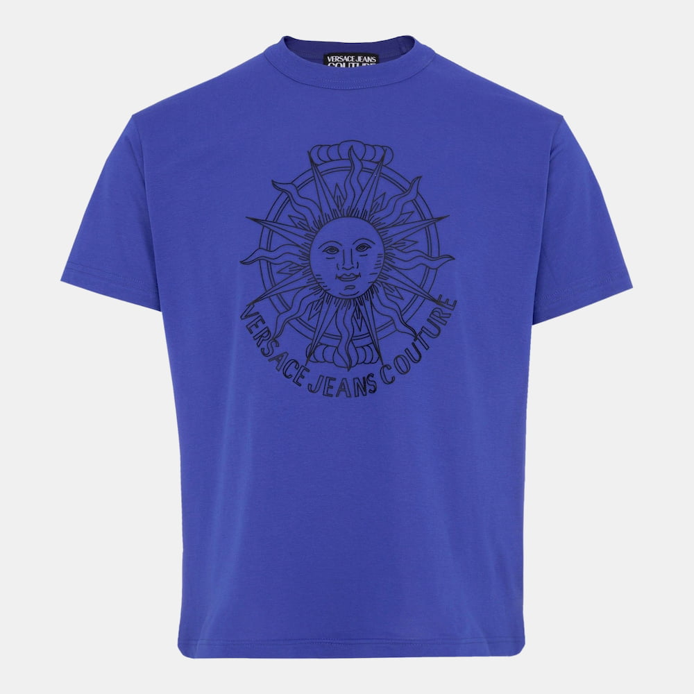 Versace T Shirt 72gaht11 Blue Azul Shot4