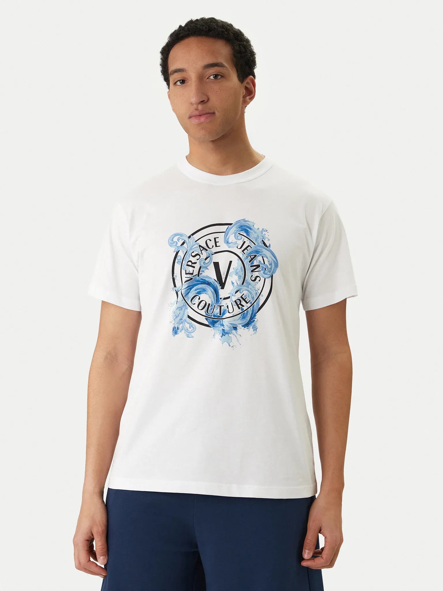 Versace T Shirt 80gahe01 White Branco_shot1