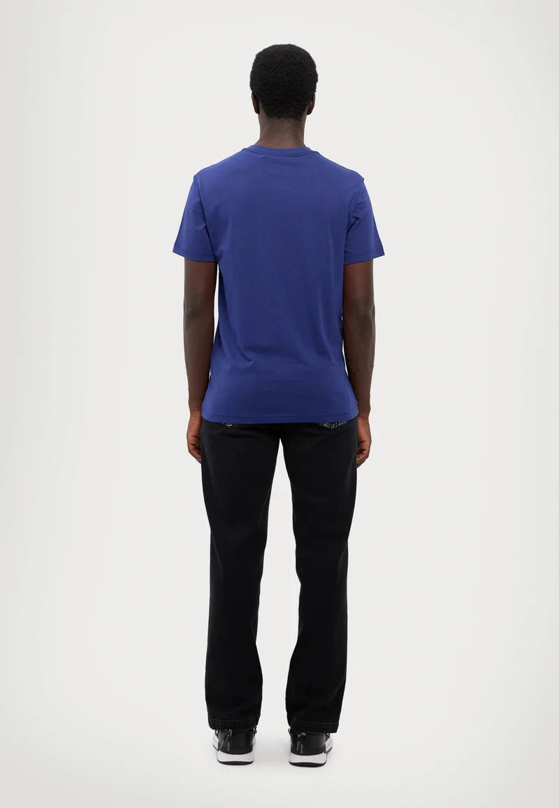 Versace T Shirt 80gaht00 Navy Gold Navy Ouro_shot5