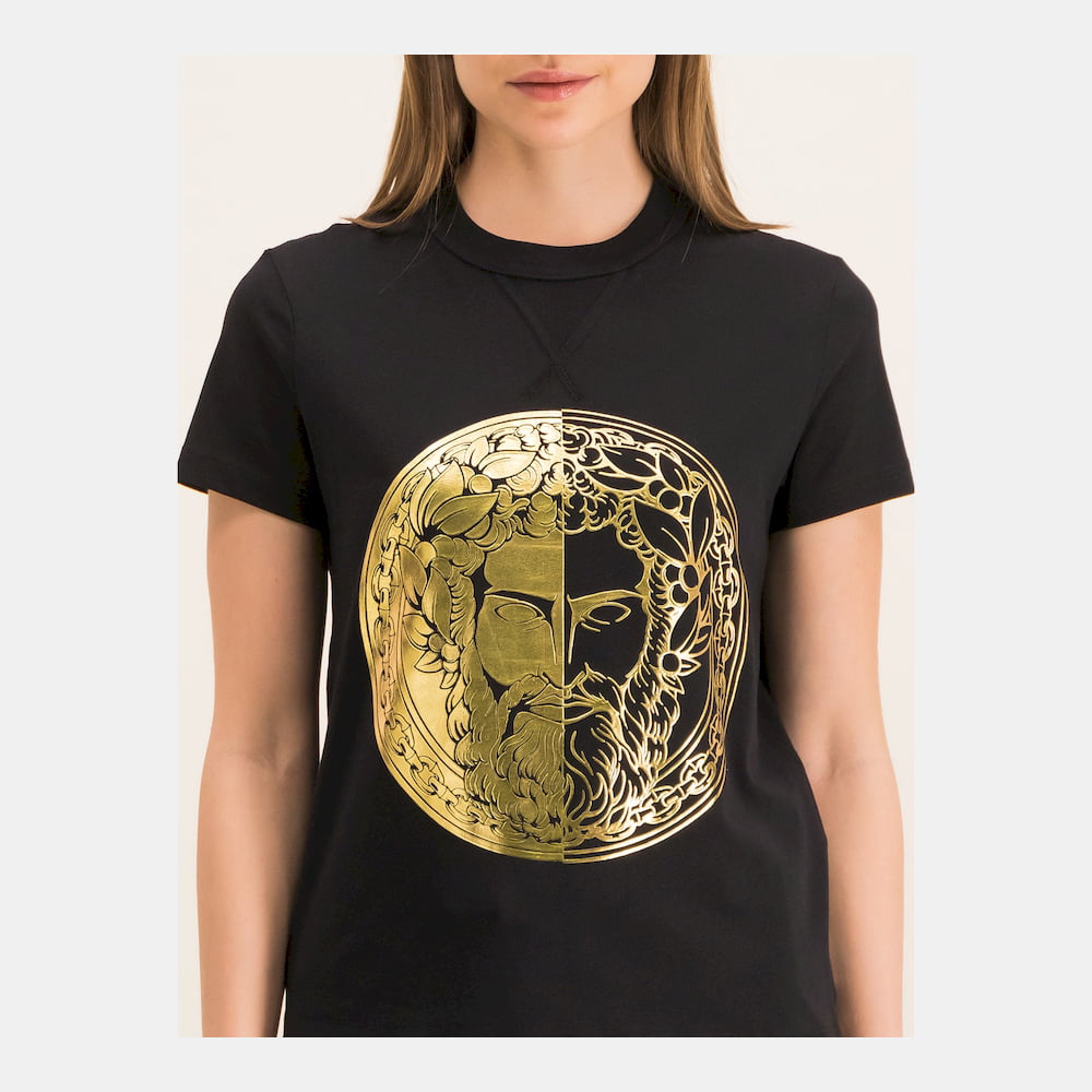 Versace T Shirt B2hva7g0 Blk Gold Preto Ouro Shot10