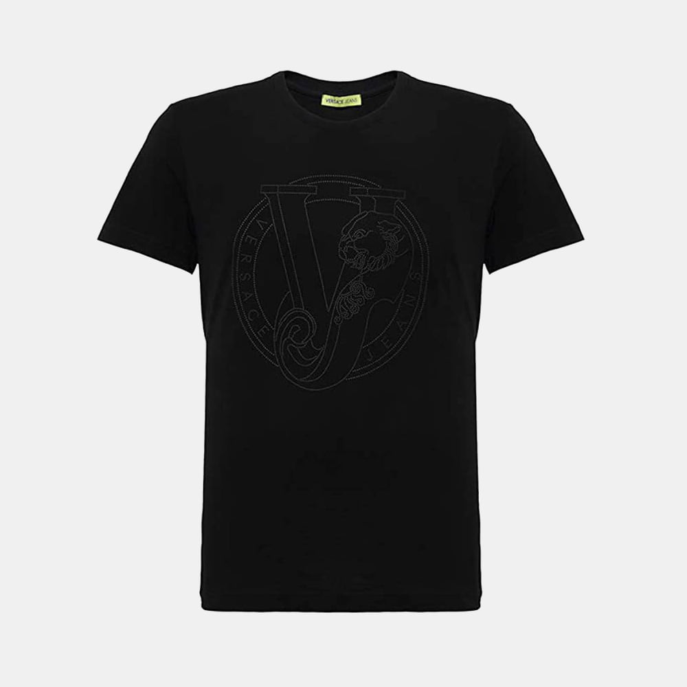 Versace T Shirt B3gra77k Black Preto Shot1