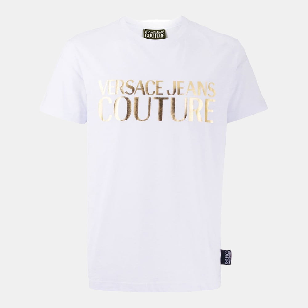 Versace T Shirt B3gua7tr Whi Gold Branco Dourado Shot2