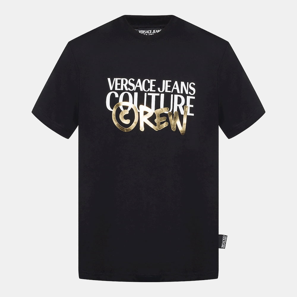 Versace T Shirt B3gub7g1 Blk Gold Preto Ouro Shot2