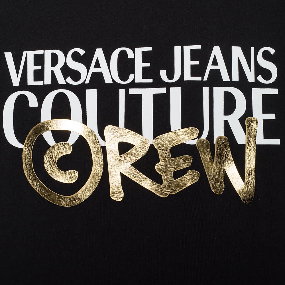 Versace T Shirt B3gub7g1 Blk Gold Preto Ouro Shot7