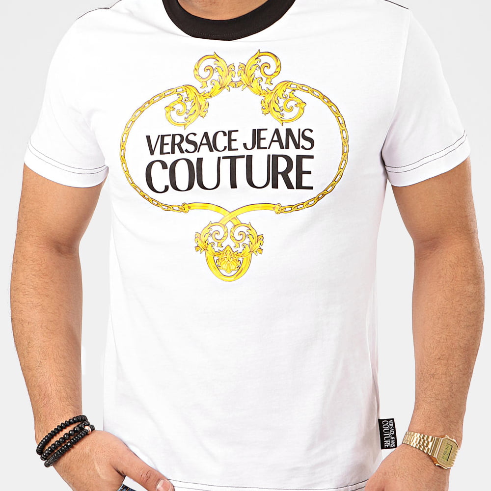 Versace T Shirt B3gva7eb White Branco Shot5