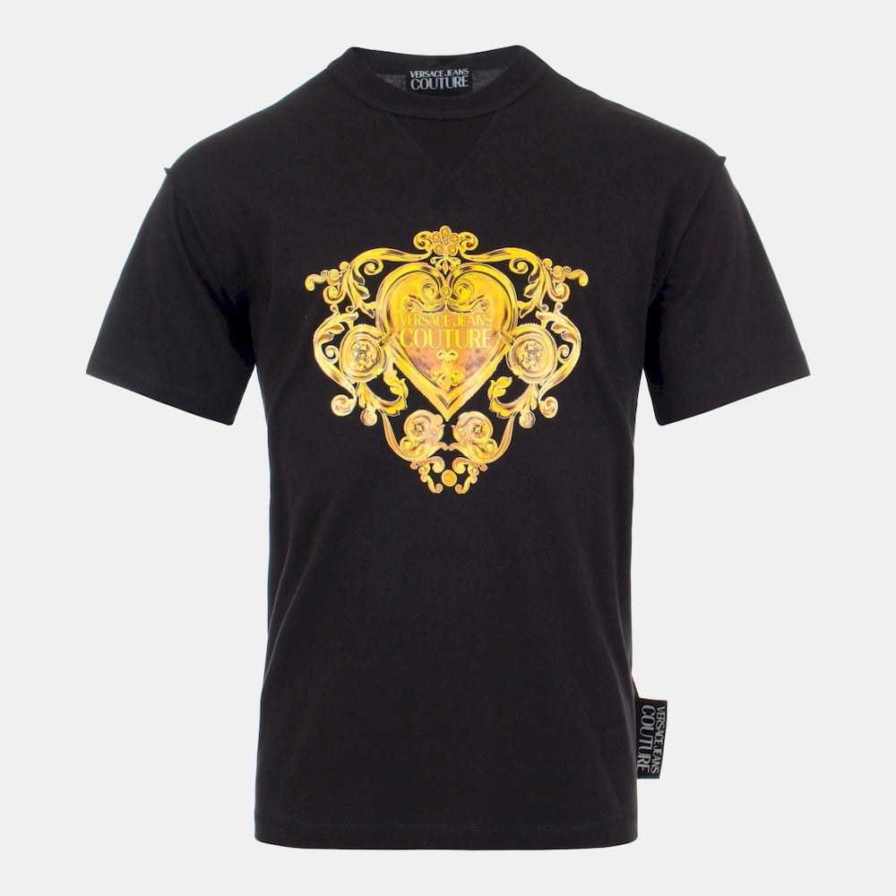 Versace T Shirt B3gvb7ea Blk Gold Preto Ouro Shot2