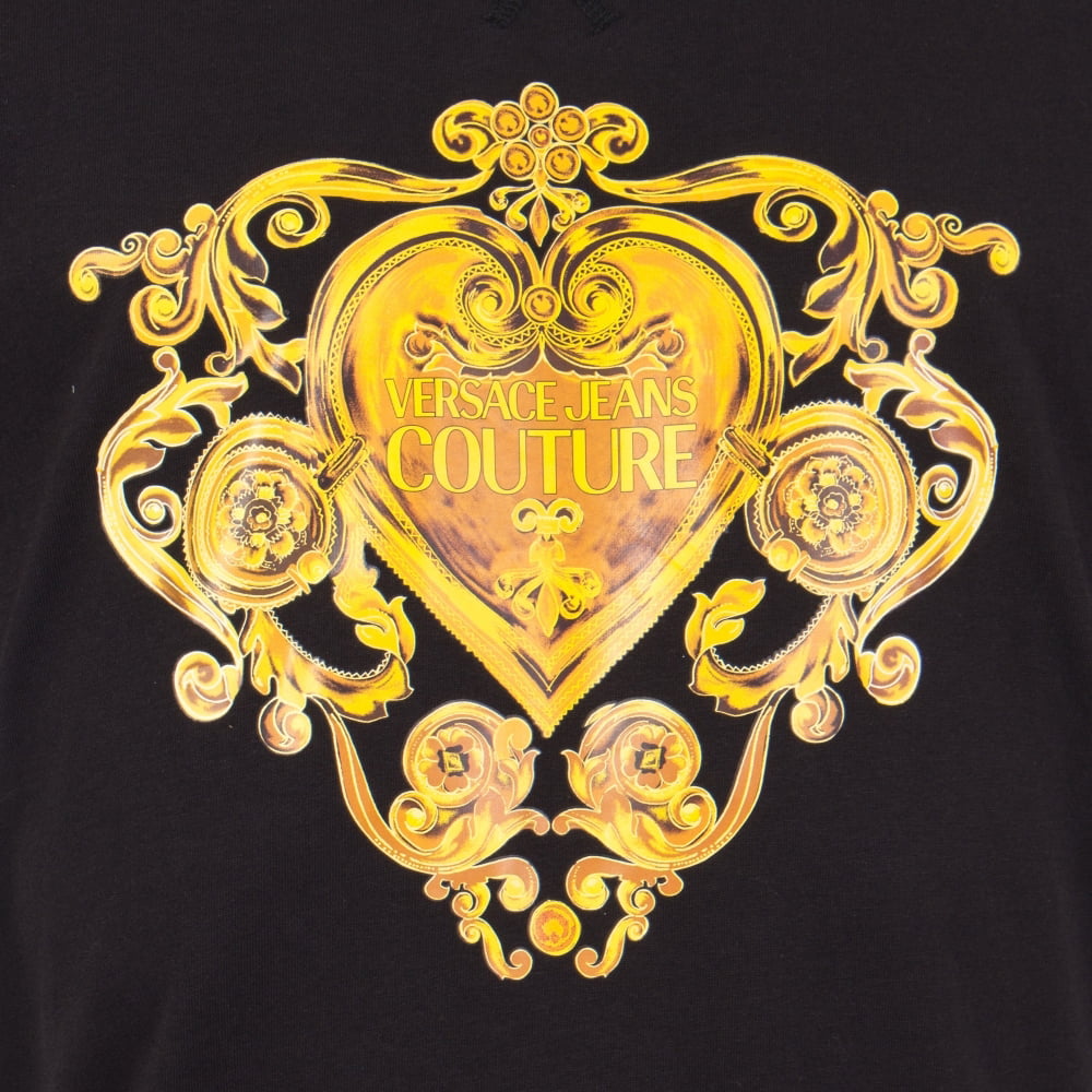 Versace T Shirt B3gvb7ea Blk Gold Preto Ouro Shot3