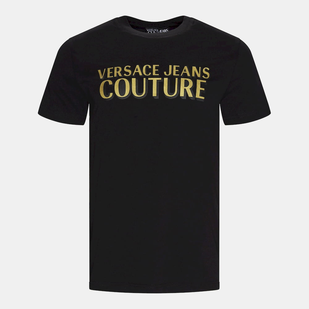 Versace T Shirt B3gvb7ka Blk Gold Preto Ouro Shot2